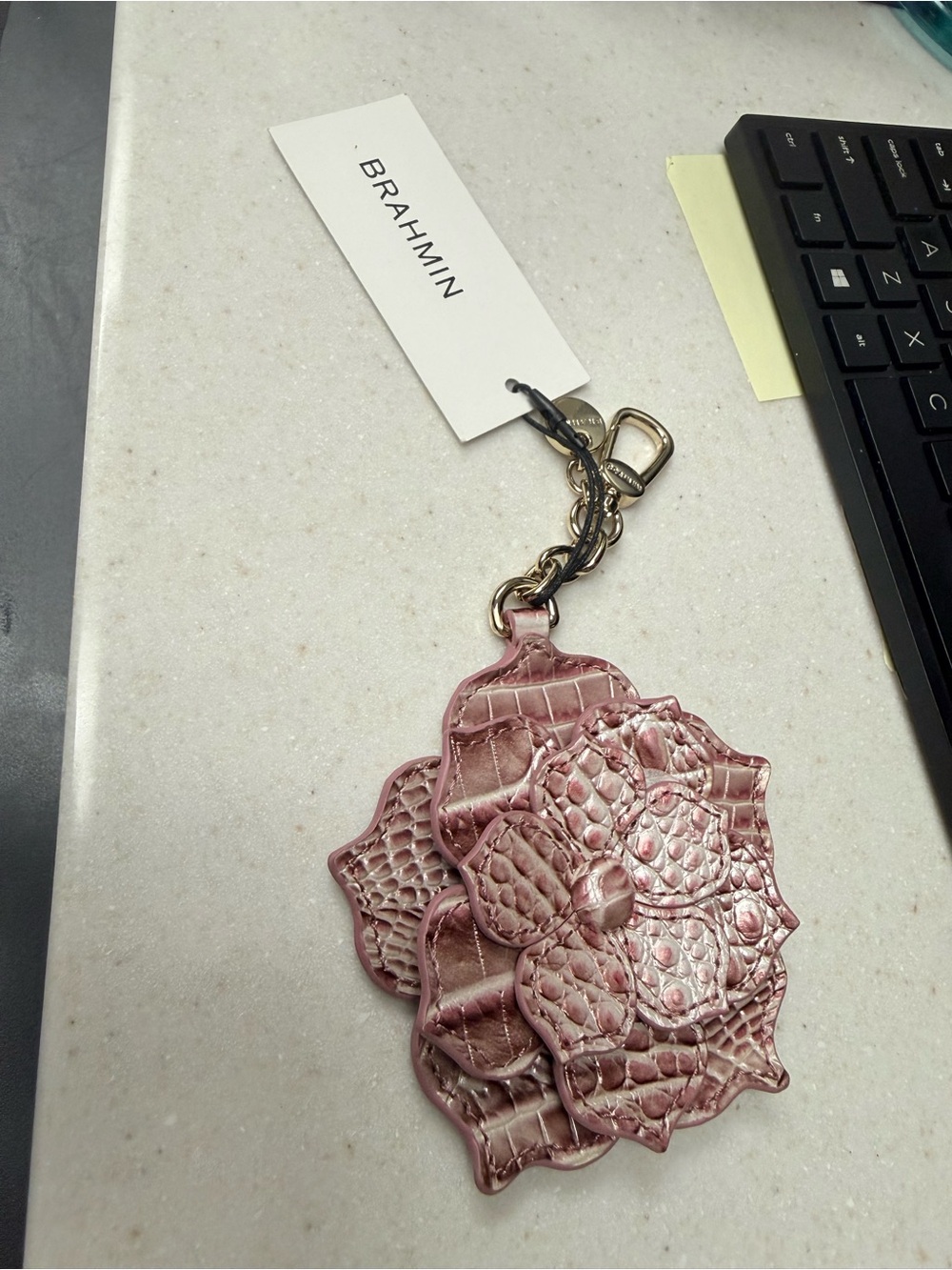Brahmin pink icing Croc-Embossed  Matching  Cheryl,  Britt and magnolia ONLY